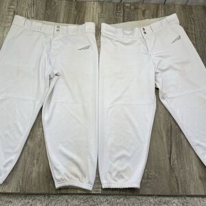 Womens Softball Pants 2 Pair White Stained size 33 Fastpitch Blackstar Baseball